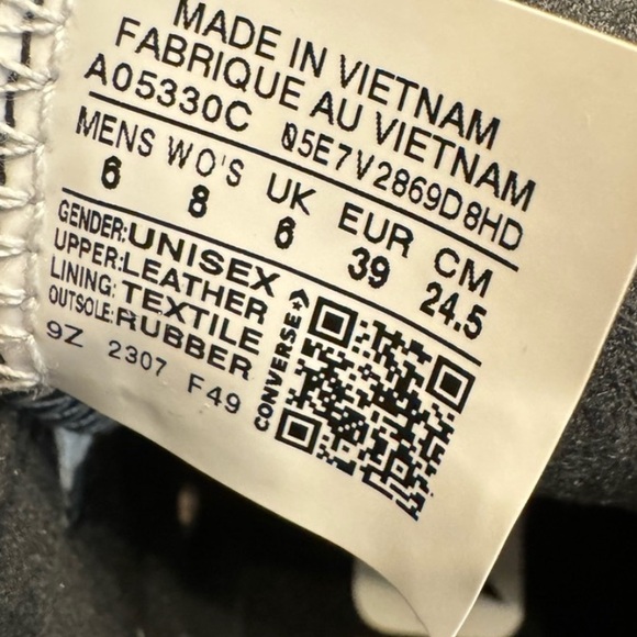 NEW Converse All Star Chuck Taylor Leather High Tops White - Picture 7 of 8